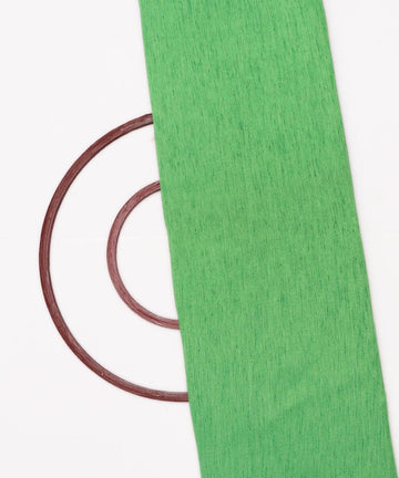 kelly green colour plain raw silk